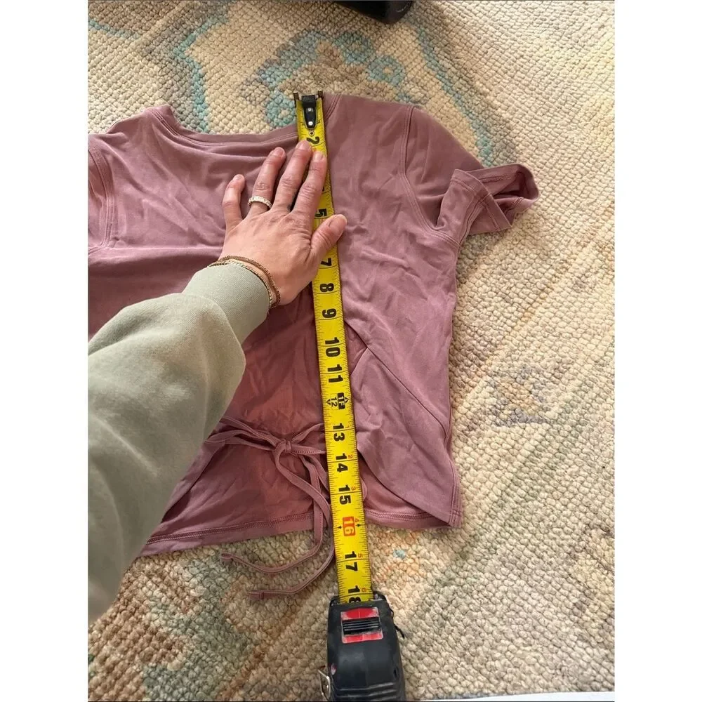 Lululemon Open Tie-Back Short Sleeve - Spiced Chai